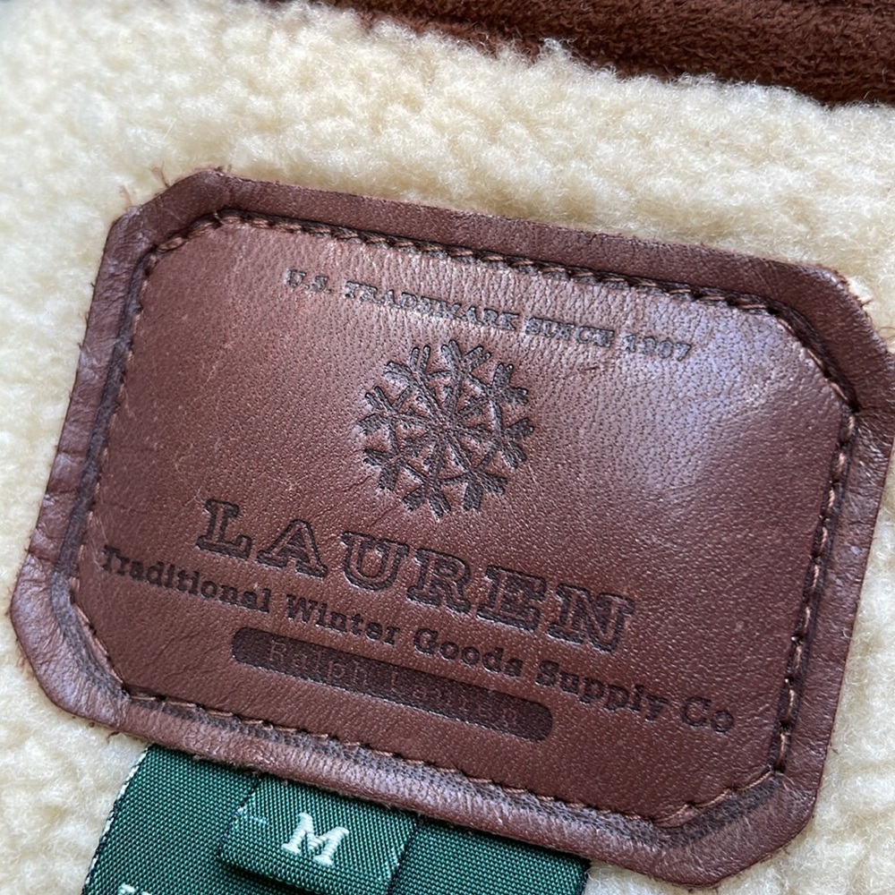 LAUREN RALPH LAUREN VEGAN SHERPA ZIP VEST M - Picture 10 of 15